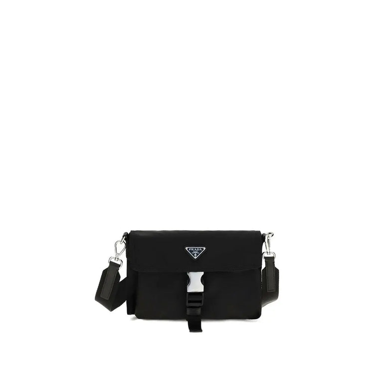 Prada Black Recycled Polyamide Shoulder Bag Prada