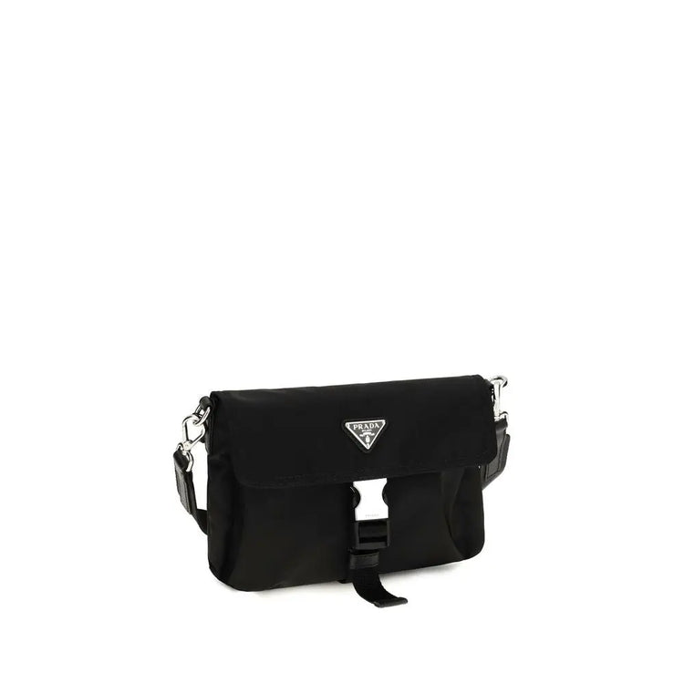 Prada Black Recycled Polyamide Shoulder Bag Prada
