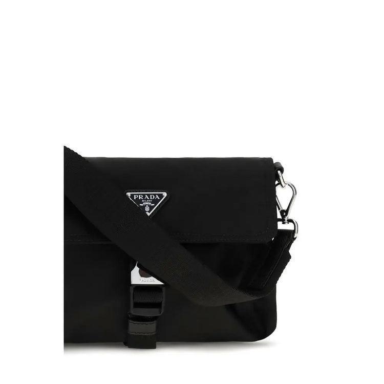 Prada Black Recycled Polyamide Shoulder Bag Prada