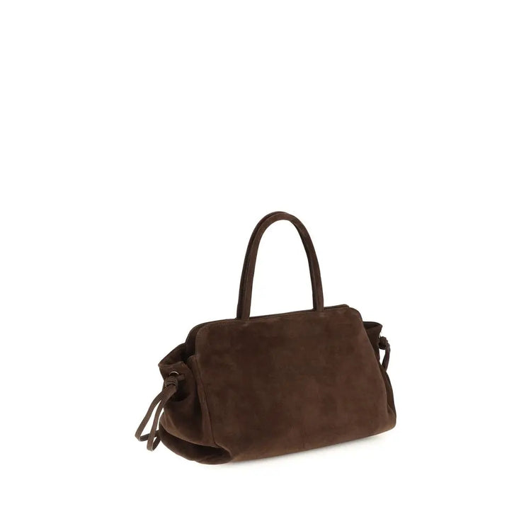 Prada Brown Suede Leather Shoulder Bag Prada