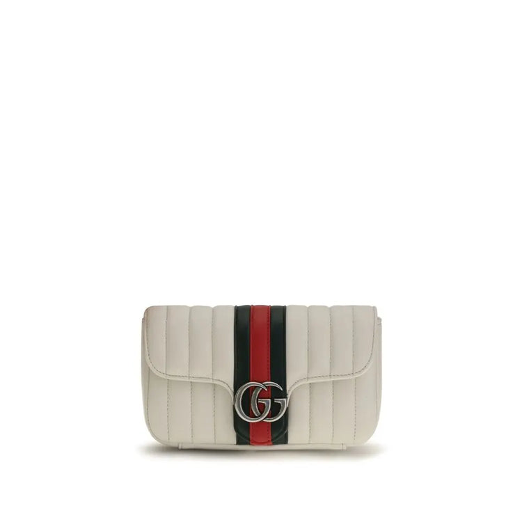 Gucci White Lamb Ovis Aries Shoulder Bag Gucci