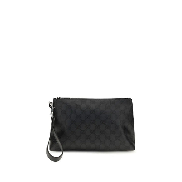 Gucci Black Cotton Clutch Bag Gucci
