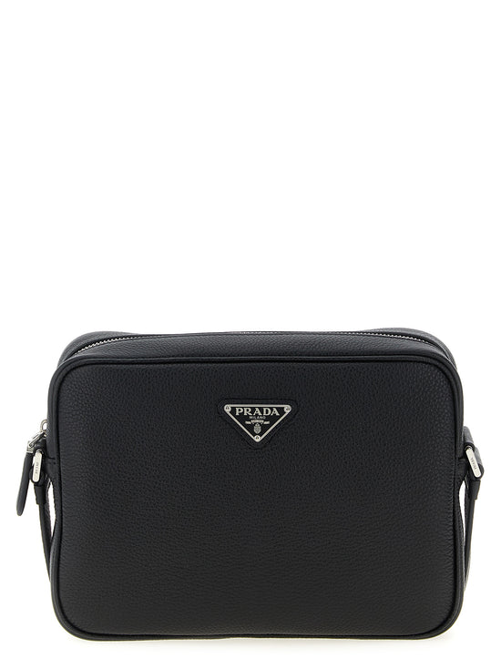 Prada Black Calfskin Crossbody Bag