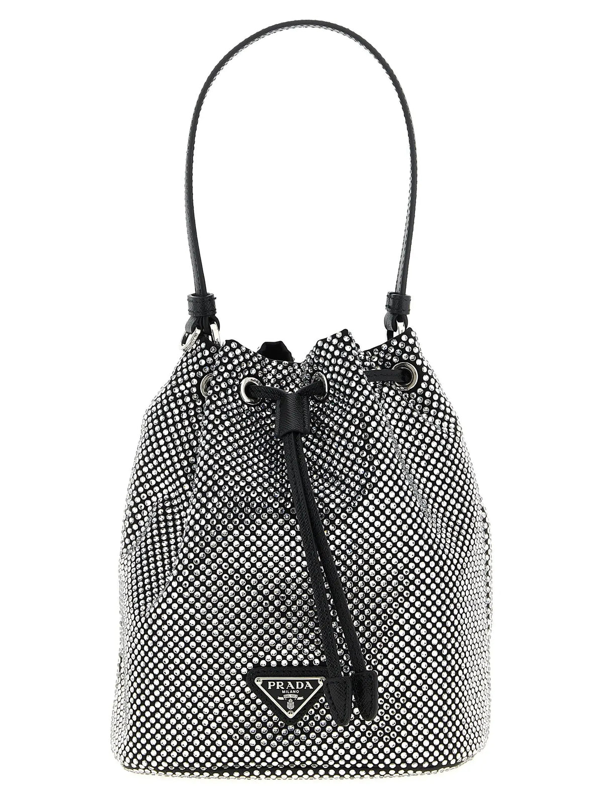 Prada Gray Viscose Handbag Prada