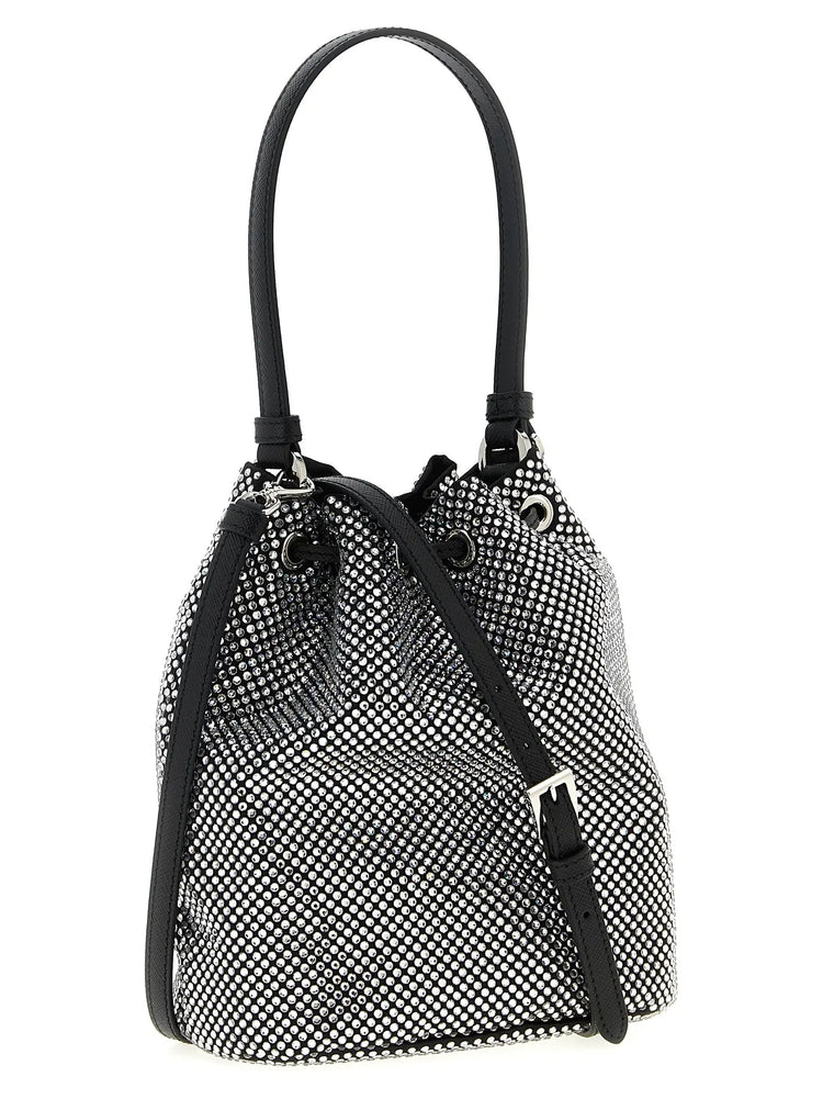 Prada Gray Viscose Handbag Prada