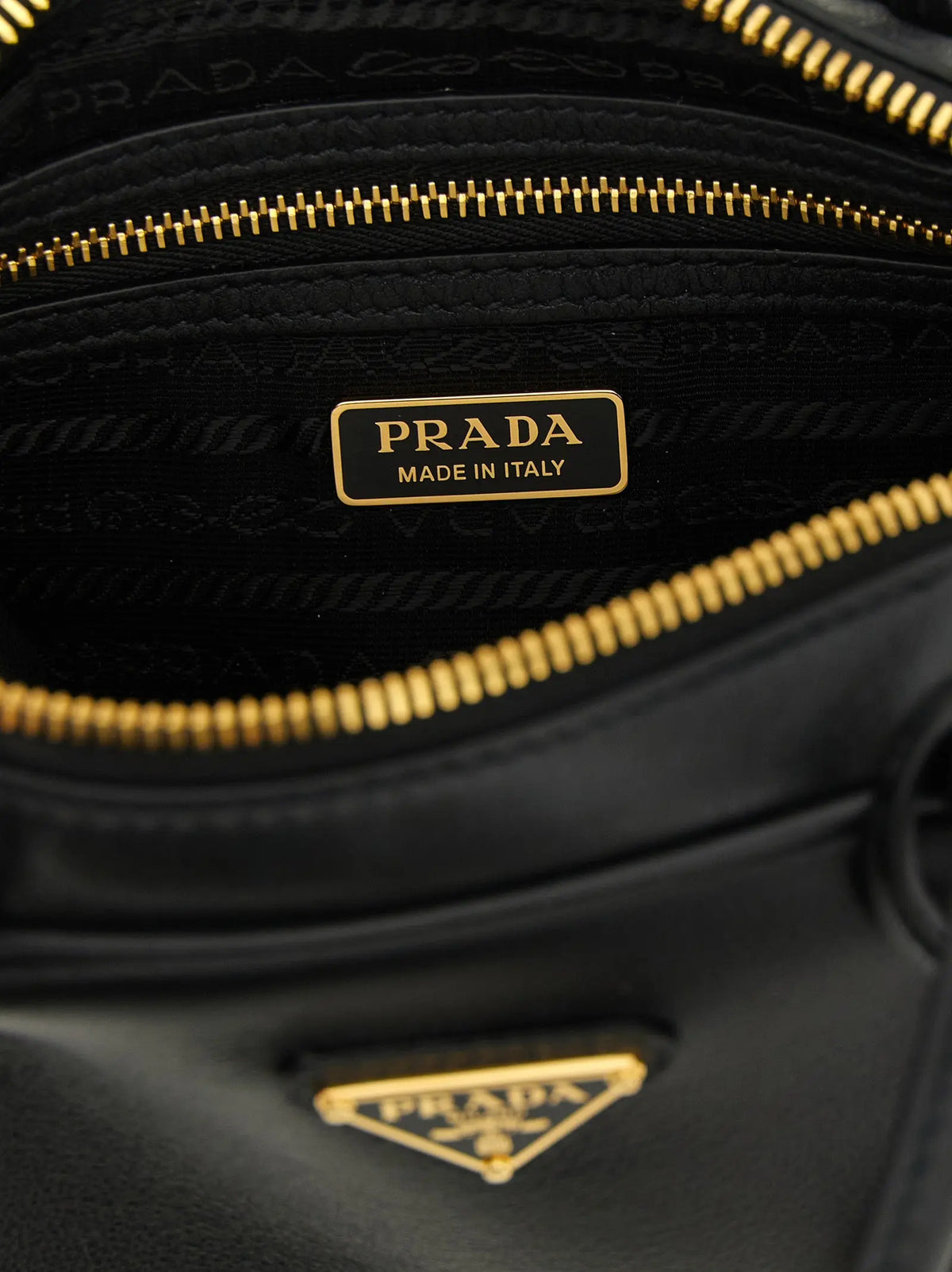 Prada Black Calfskin Handbag Prada