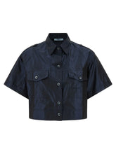 Prada Blue Silk Blouse Prada