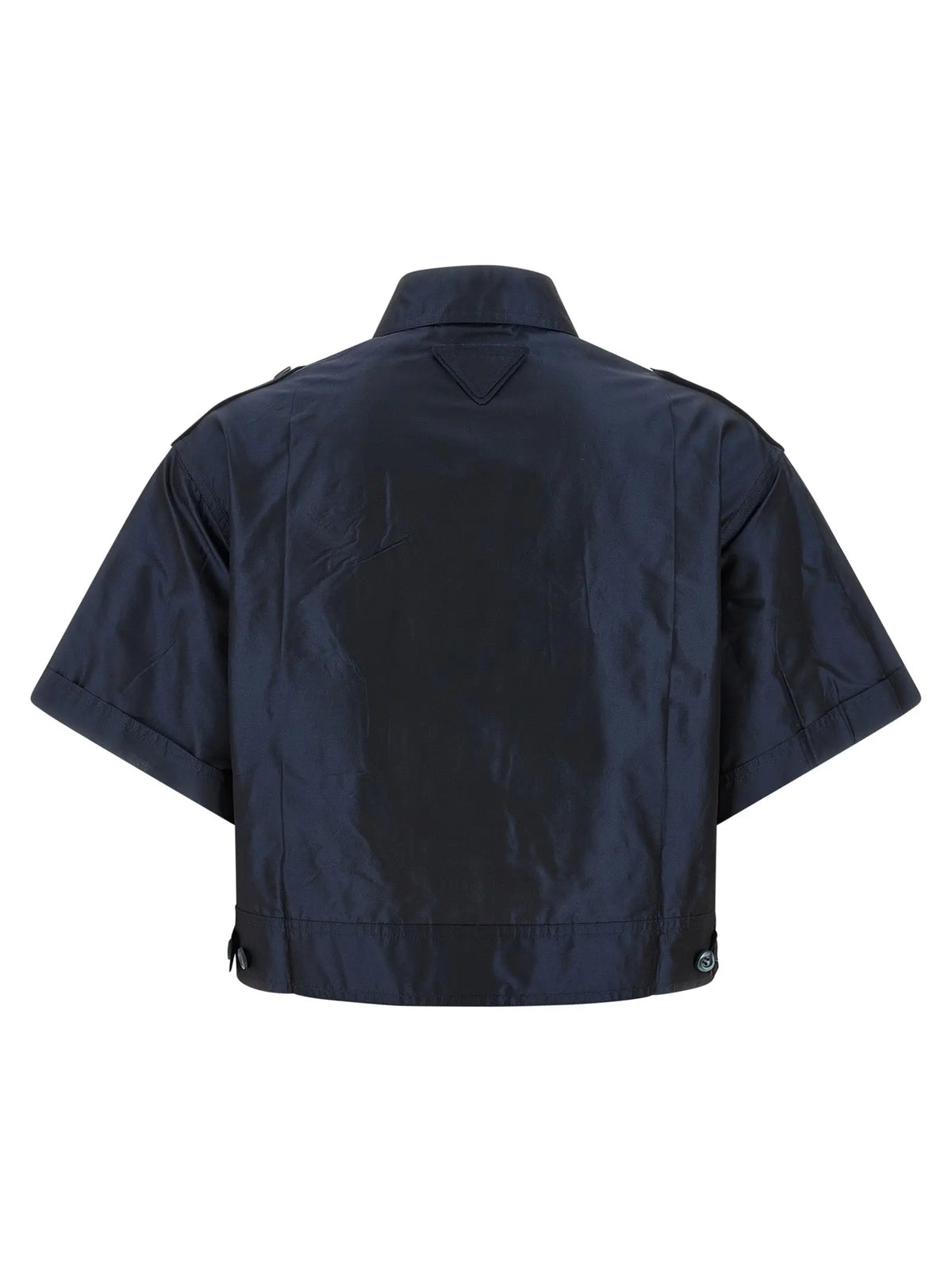Prada Blue Silk Blouse Prada