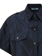 Prada Blue Silk Blouse Prada