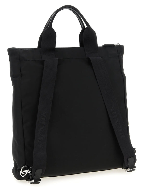 Prada Black Recycled Polyamide Tote Bag Prada