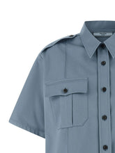 Prada Blue Cotton Blouse Prada
