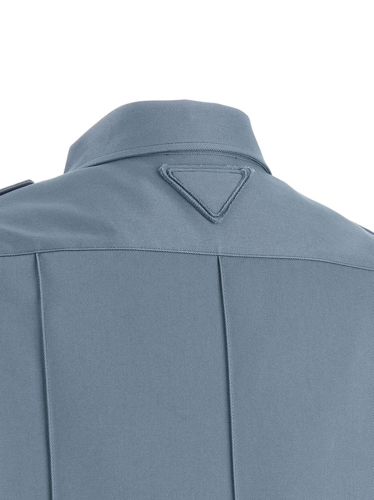 Prada Blue Cotton Blouse Prada