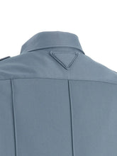 Prada Blue Cotton Blouse Prada