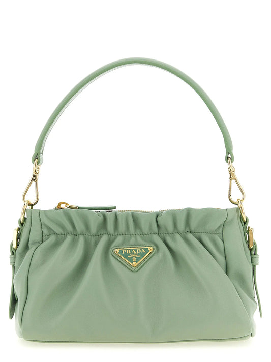 Prada Bicolor Lamb Leather Shoulder Bag Prada
