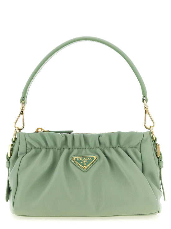 Prada Bicolor Lamb Leather Shoulder Bag Prada