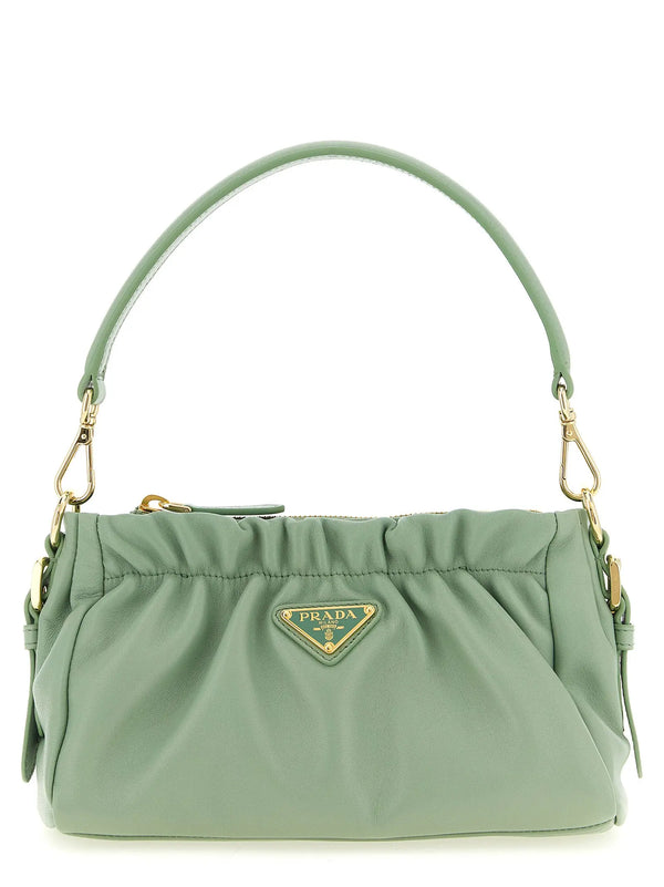 Prada Bicolor Lamb Leather Shoulder Bag Prada
