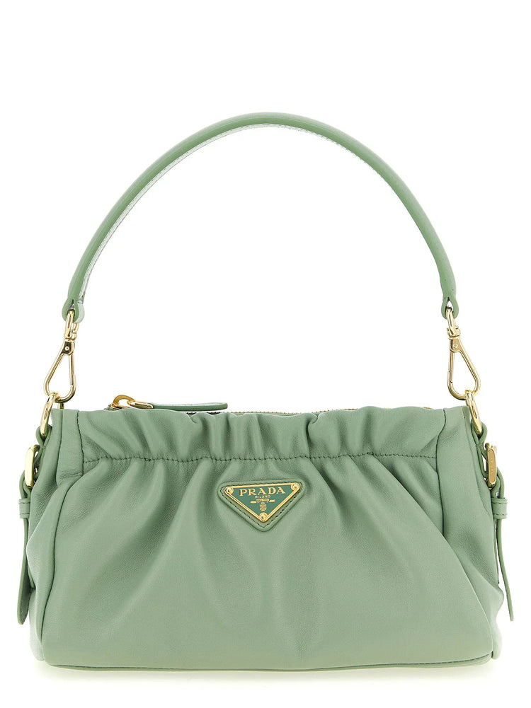 Prada Bicolor Lamb Leather Shoulder Bag Prada