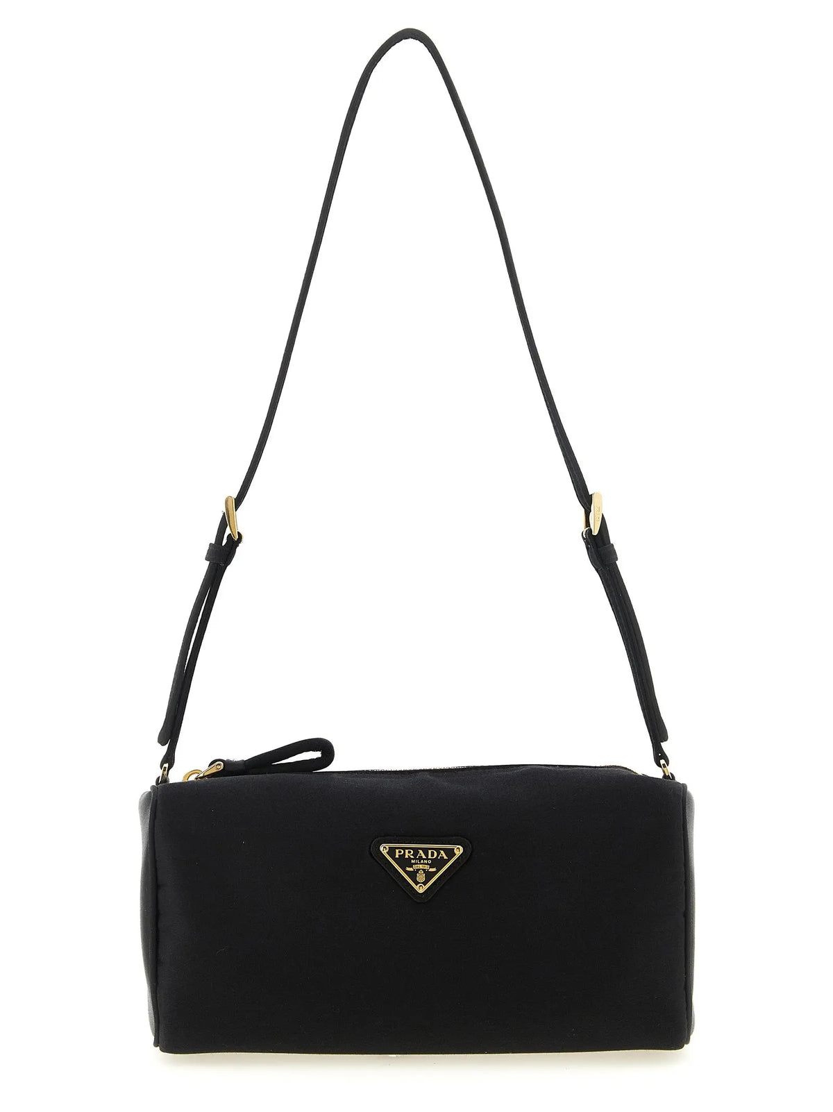 Prada Black Viscose Shoulder Bag Prada