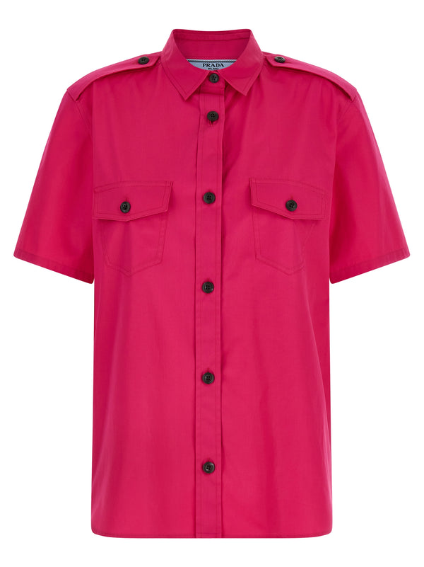 Prada Fuchsia Cotton Blouse