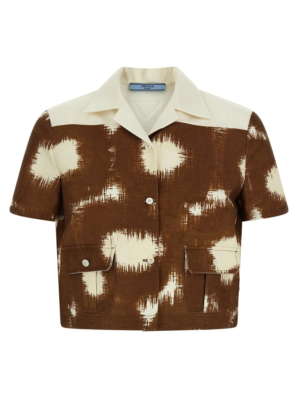 Prada Brown Cotton Blouse Prada