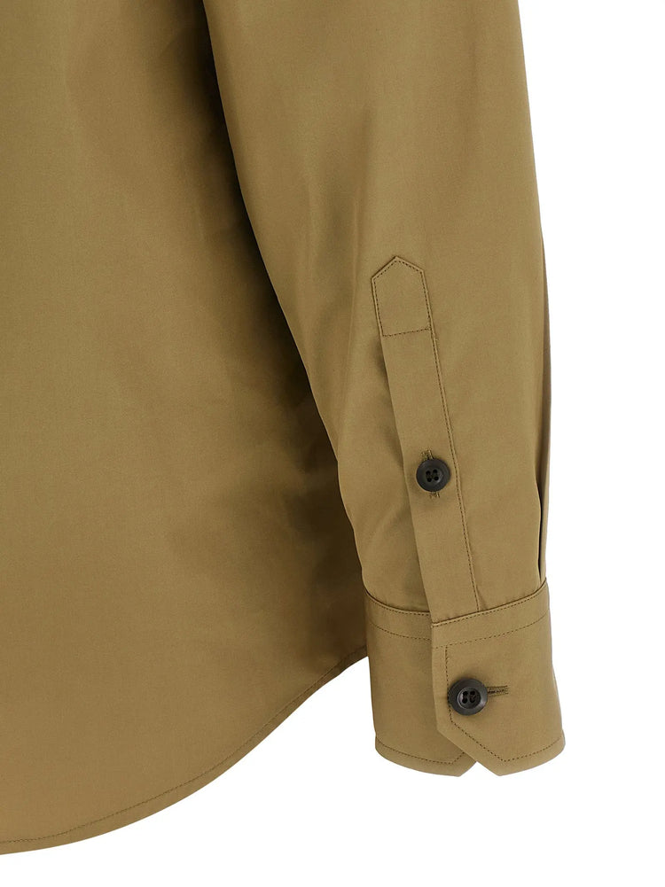 Prada Brown Cotton Blouse Prada