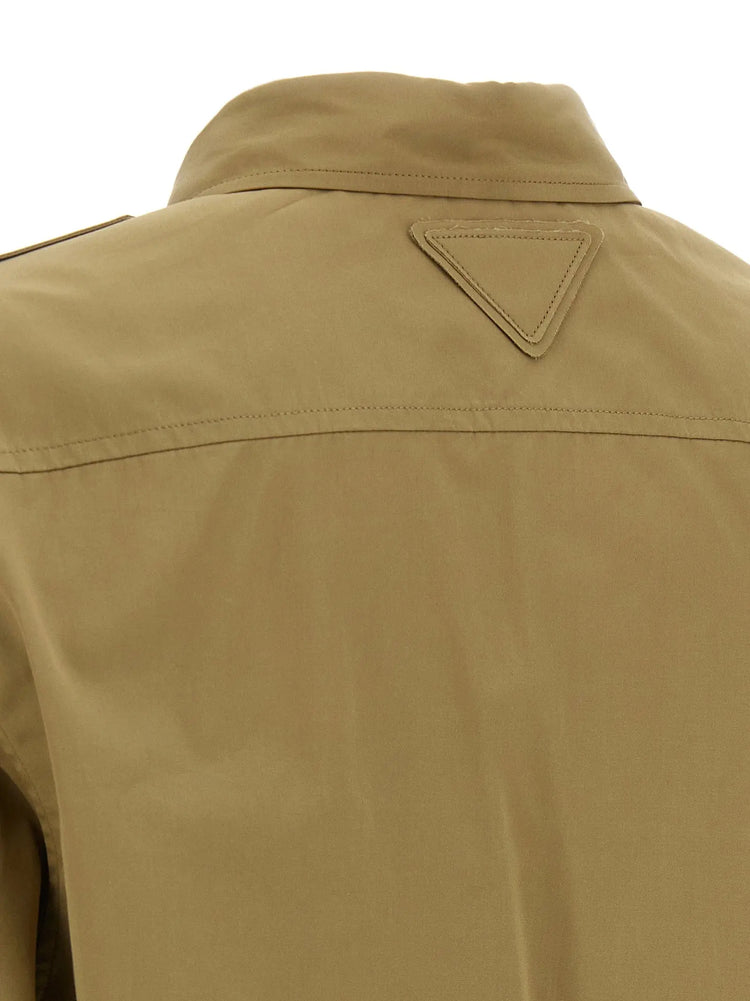 Prada Brown Cotton Blouse Prada