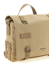 Prada Beige Cotton Crossbody Bag Prada