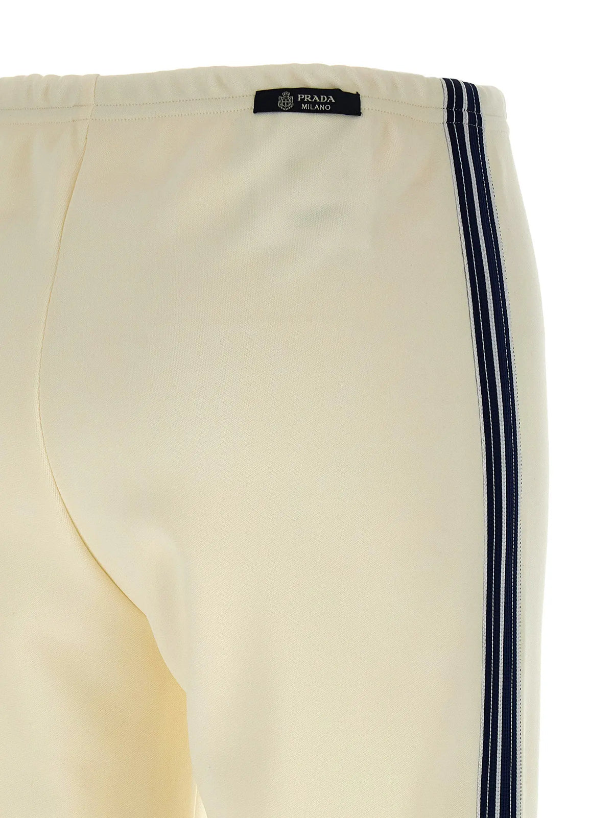 Prada White Polyester Joggers (Workout Pants) Prada