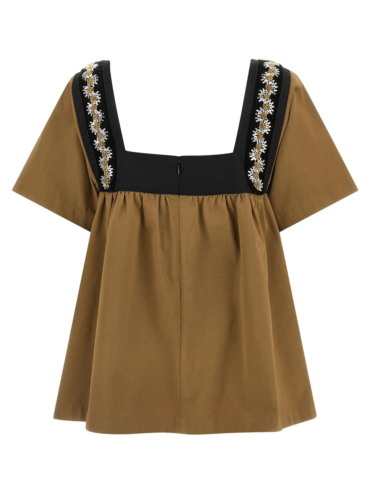 Prada Beige Cotton Blouse Prada