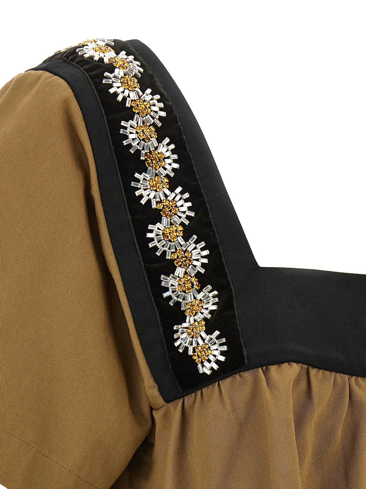 Prada Beige Cotton Blouse Prada