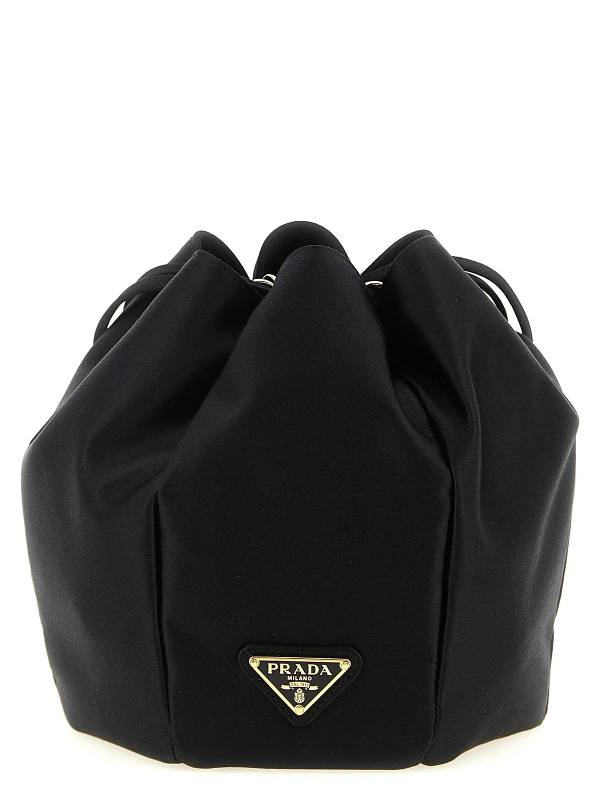 Prada Black Viscose Shoulder Bag Prada