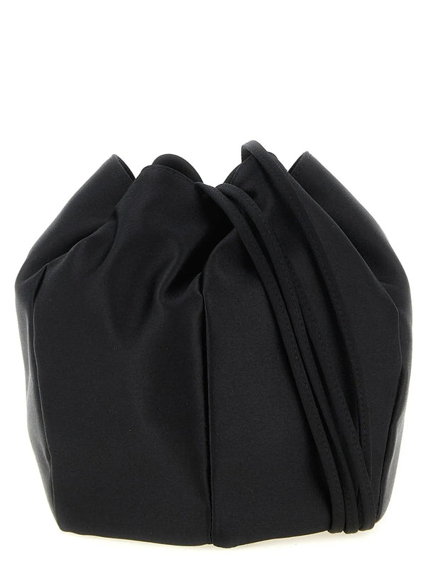 Prada Black Viscose Shoulder Bag Prada