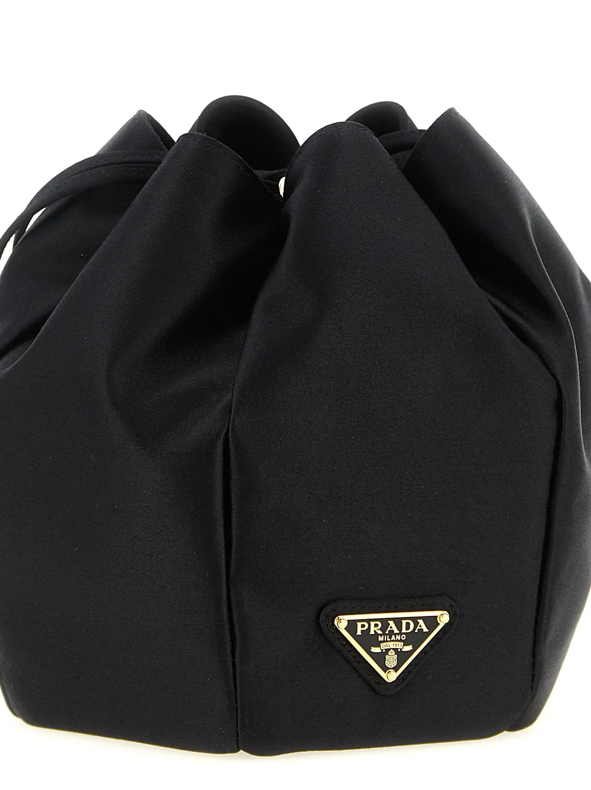 Prada Black Viscose Shoulder Bag Prada