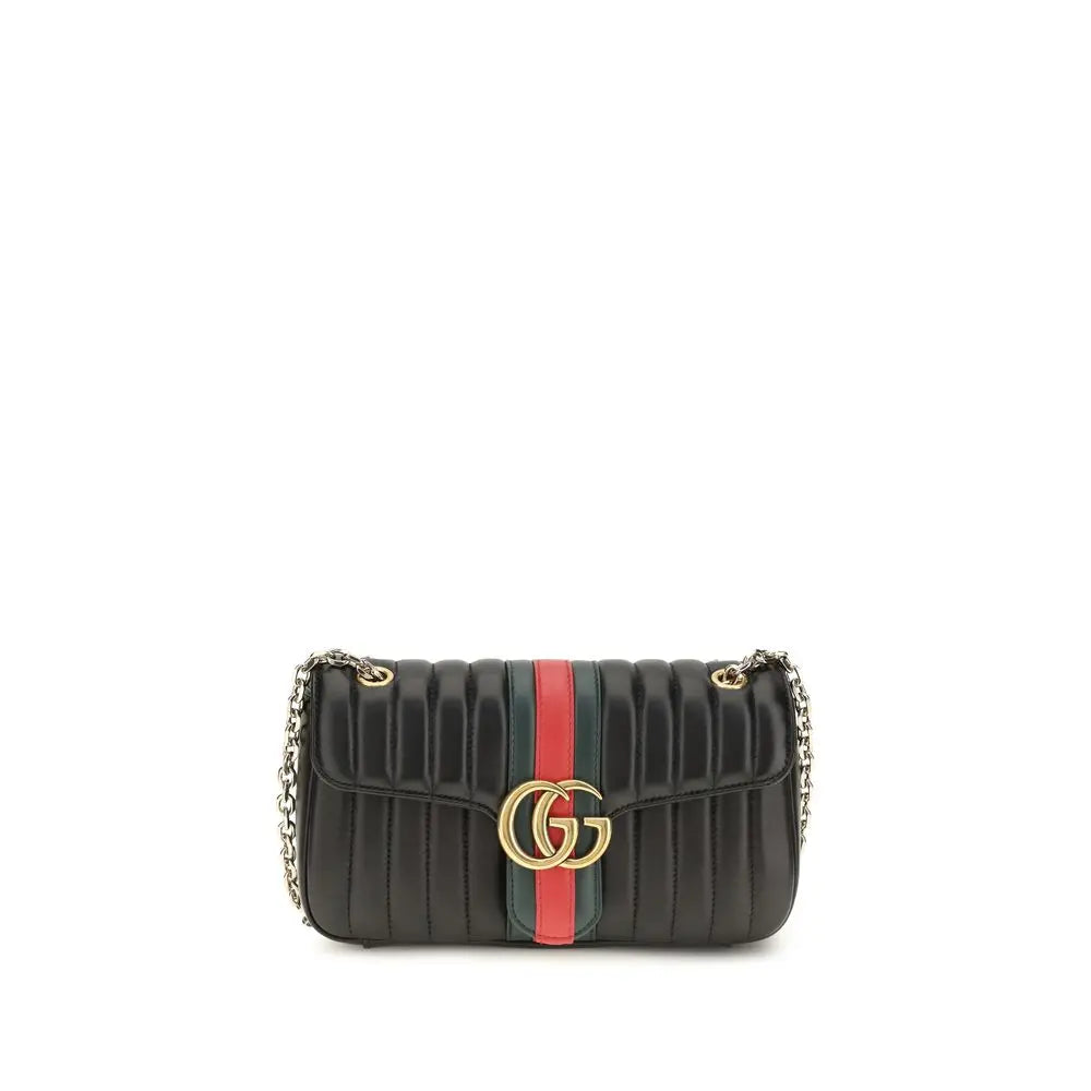 Gucci Black Calf Leather Bos Taurus Shoulder Bag Gucci