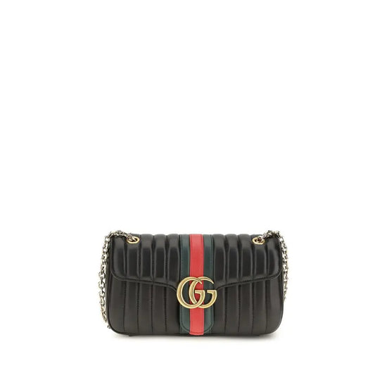 Gucci Black Calf Leather Bos Taurus Shoulder Bag Gucci