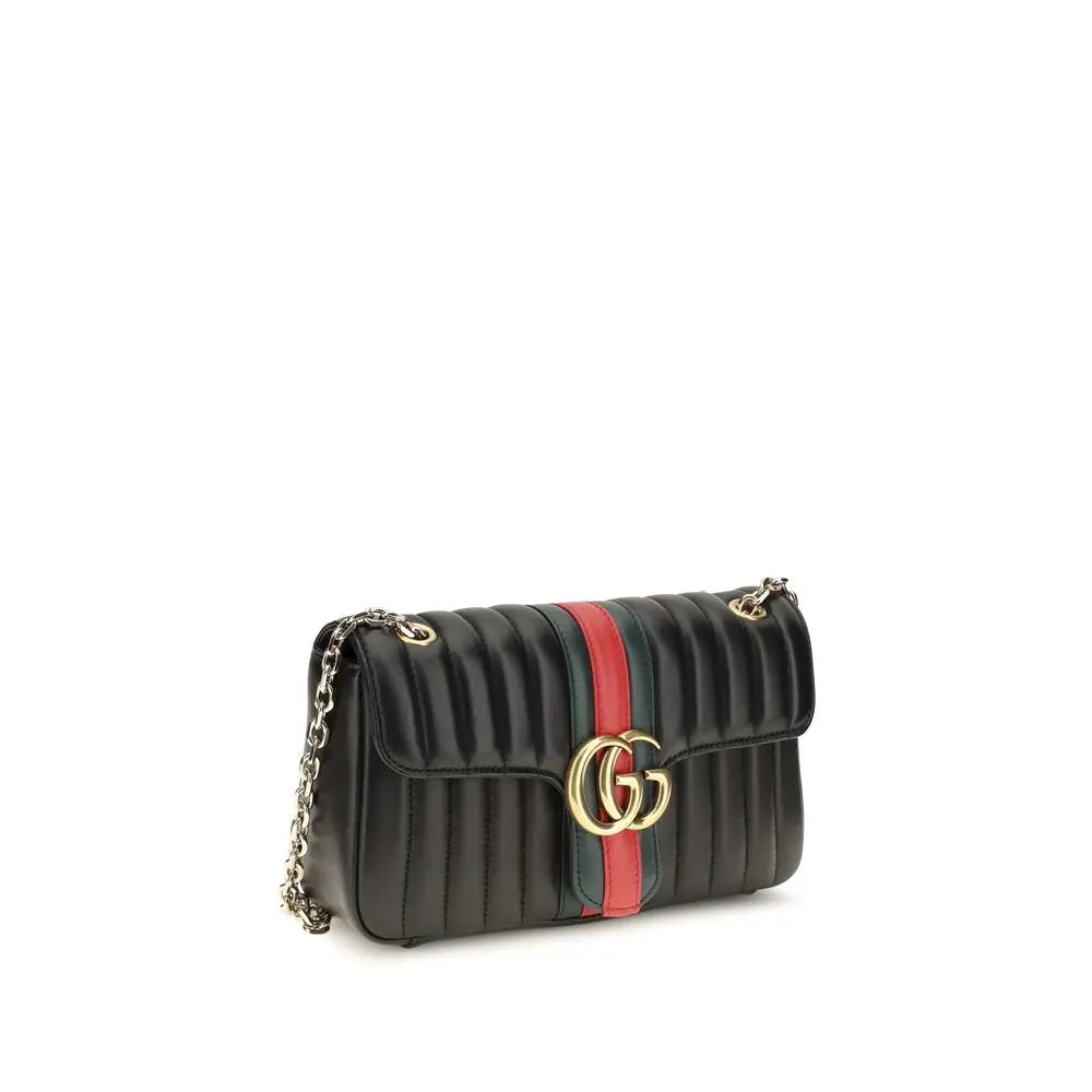 Gucci Black Calf Leather Bos Taurus Shoulder Bag Gucci