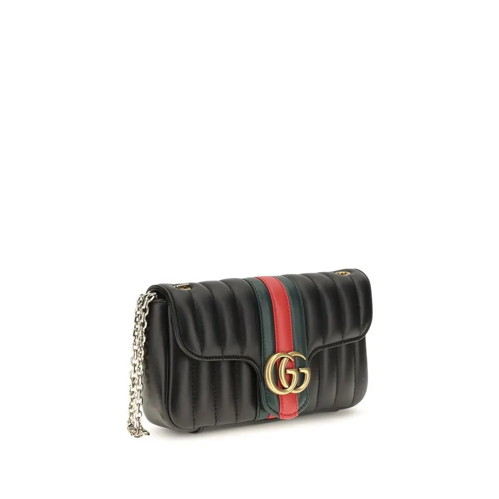 Gucci Black Calf Leather Bos Taurus Shoulder Bag Gucci