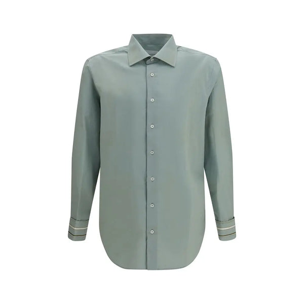 Prada Bicolor Cotton Dress Shirt Prada