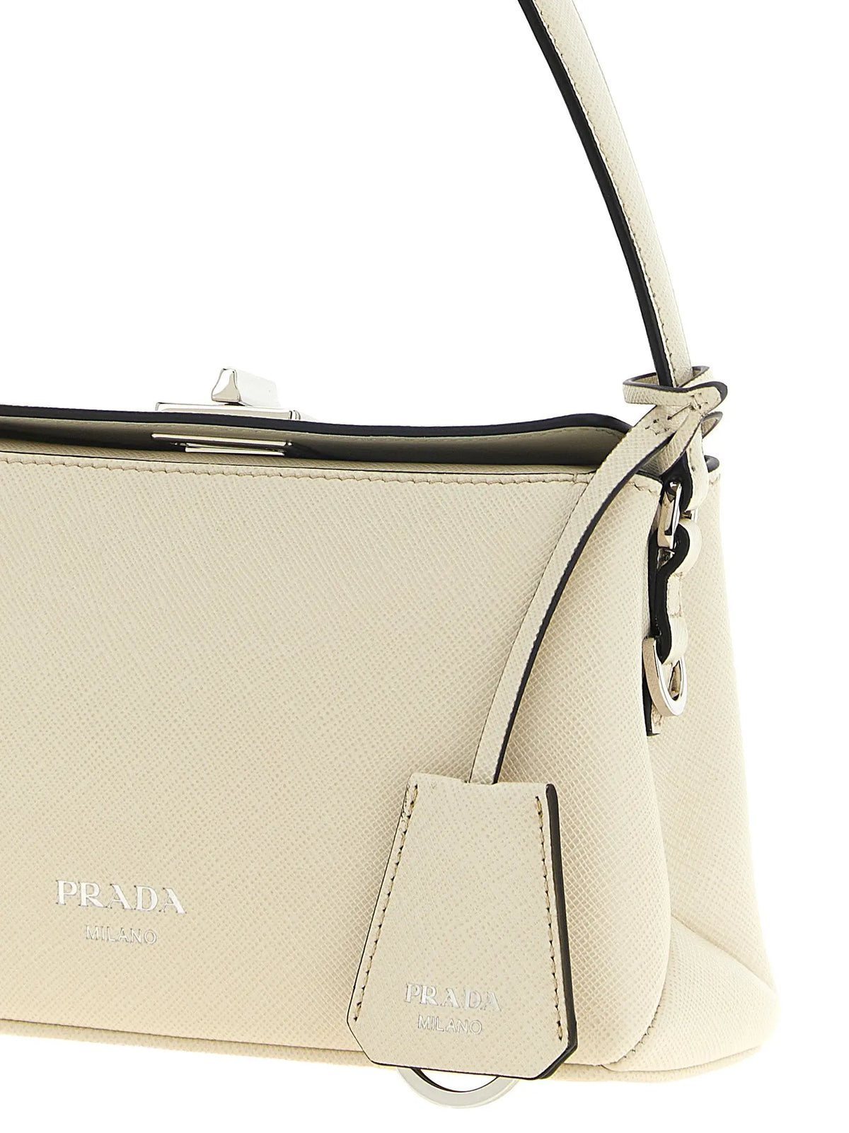 Prada White Calfskin Handbag Prada