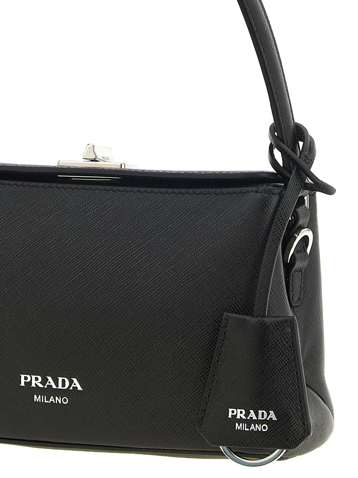 Prada Black Calfskin Handbag Prada