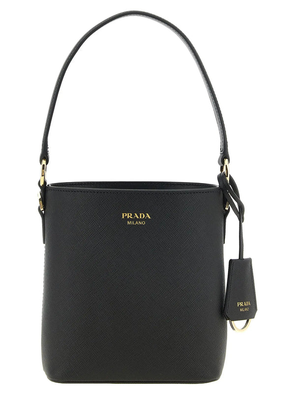 Prada Black Calfskin Handbag Prada
