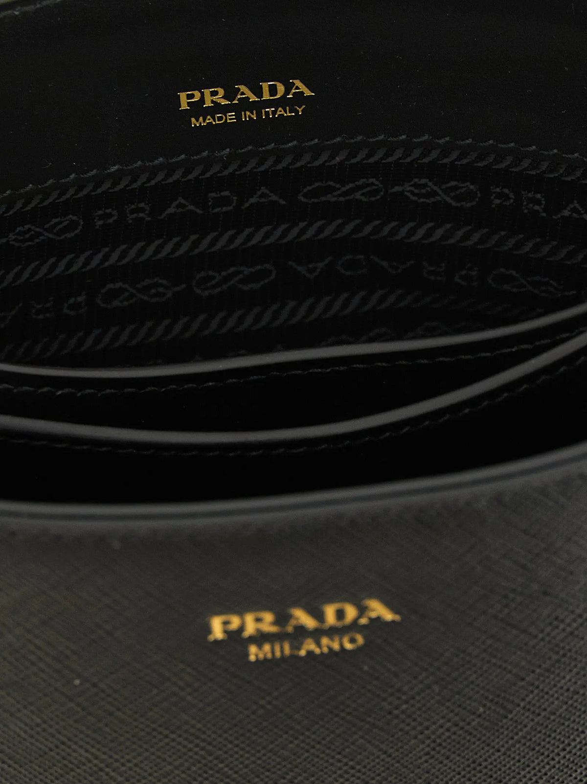 Prada Black Calfskin Handbag Prada