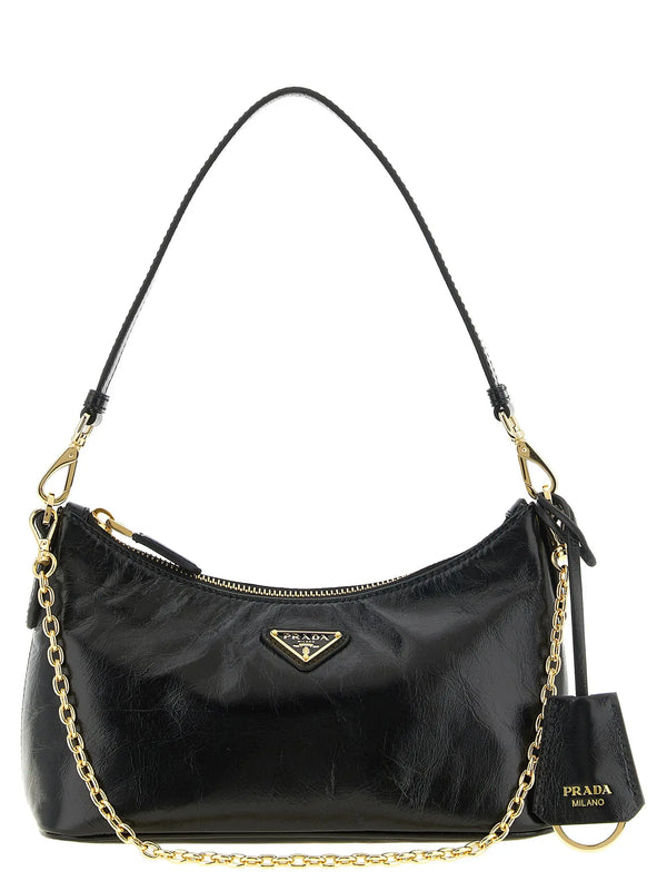 Prada Black Calfskin Shoulder Bag Prada