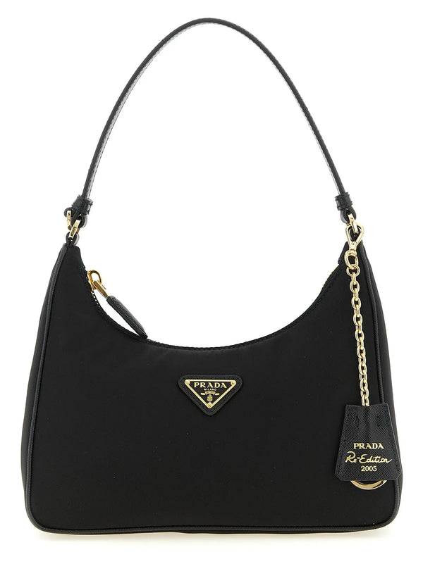 Prada Black Recycled Polyamide Shoulder Bag Prada