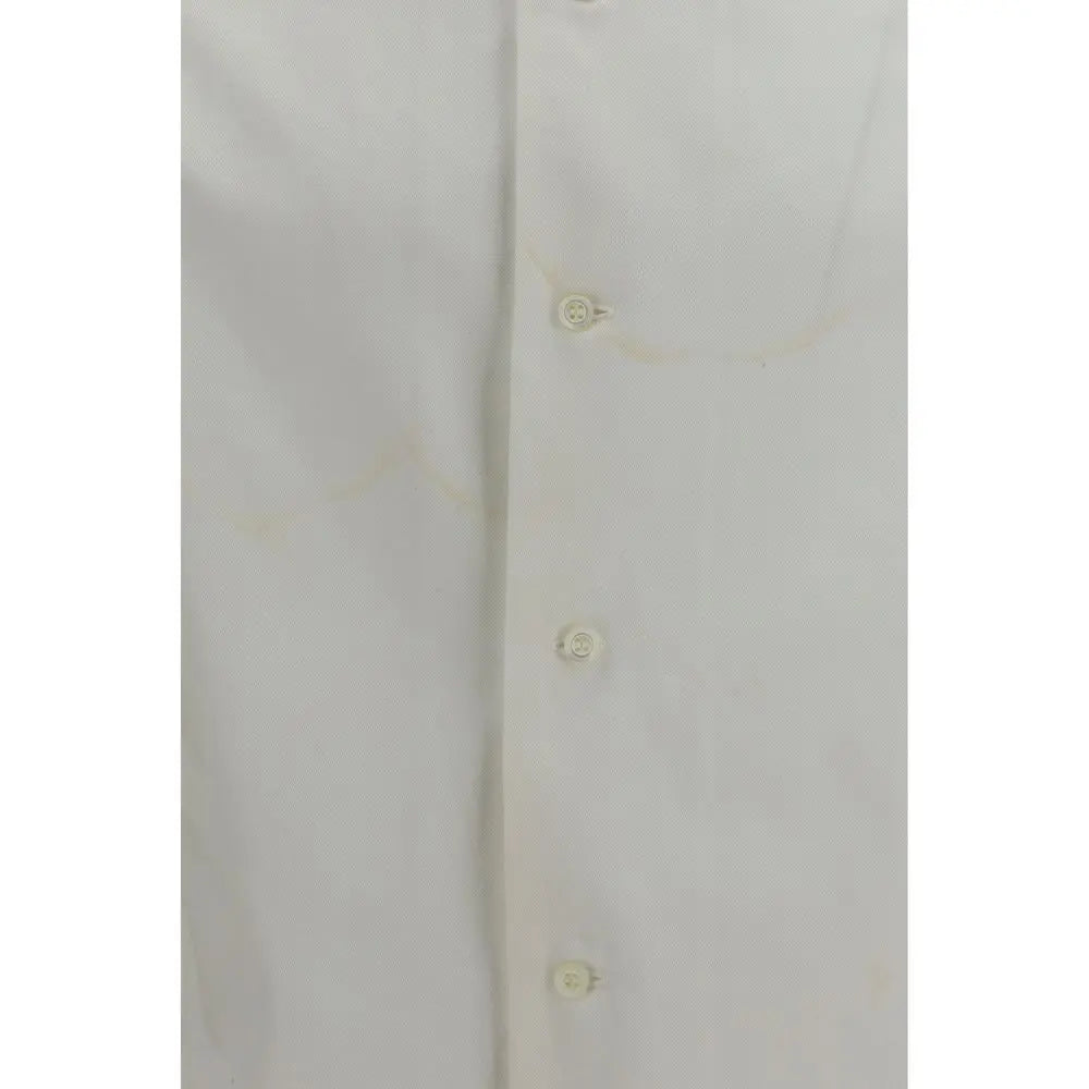 Prada White Cotton Dress Shirt STYLE SOURCE