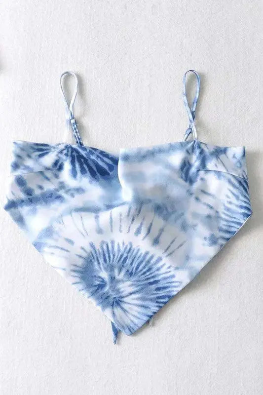 Cropped scarf tank top STYLE SOURCE