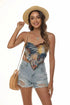 Cropped scarf tank top STYLE SOURCE