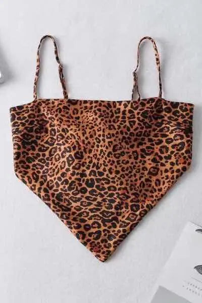 Cropped scarf tank top STYLE SOURCE