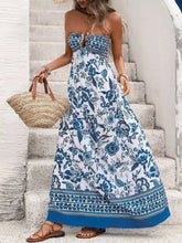 Floral Print Strapless Maxi Dress STYLE SOURCE