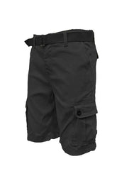 Weiv Mens Belted Cargo Shorts with Belt STYLE SOURCE